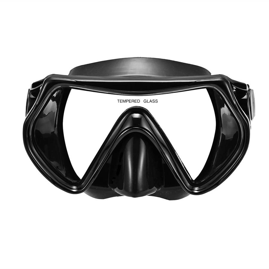 Black - DIDEEP Anti Fog Waterproof Goggles Swimming Goggles Adjustable Soft Diving Glasses