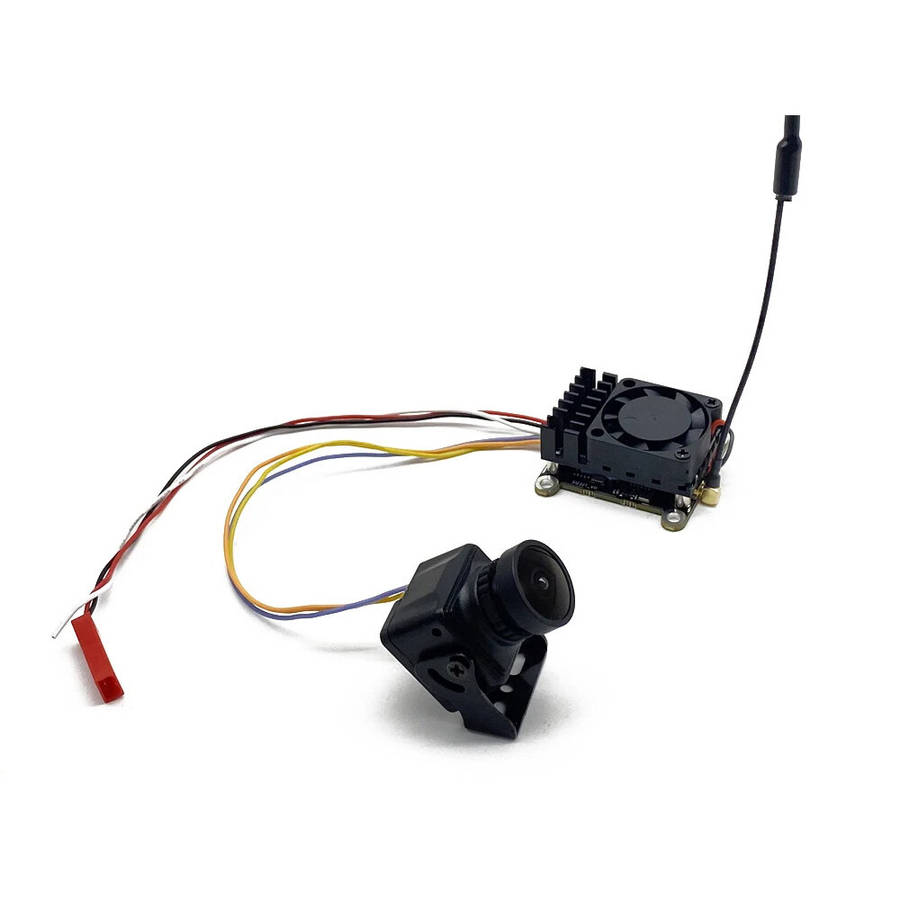 2W VTX Camera - 5.8G 48CH 2W 2-4S FPV Transmitter VTX 1000TVL 2.5mm FPVCamera Built-in Mic MMCX FPV