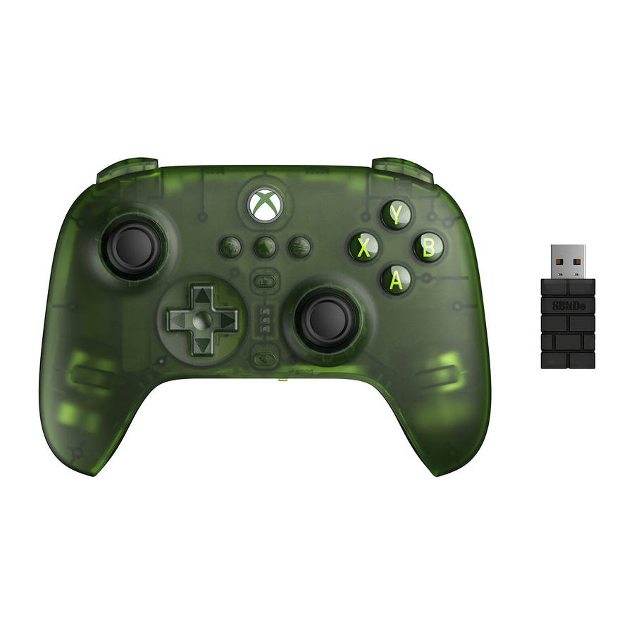 Green - 8BitDo Xbox Ultimate X-Pro Tri-mode Game Controller Dual Hall Effect Triggers and Joysticks