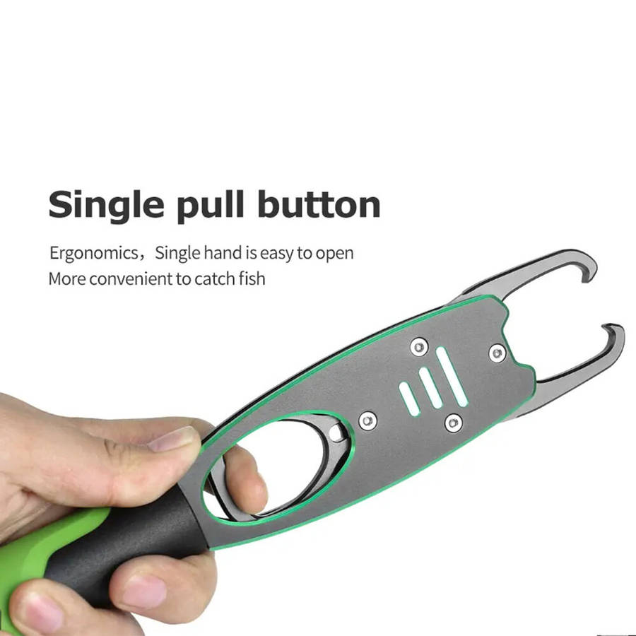 Green - ZANLURE 18 KG Aluminum Alloy Scale Fishing Pliers Grip Comfortable Non-slip Rubber Handle Fi