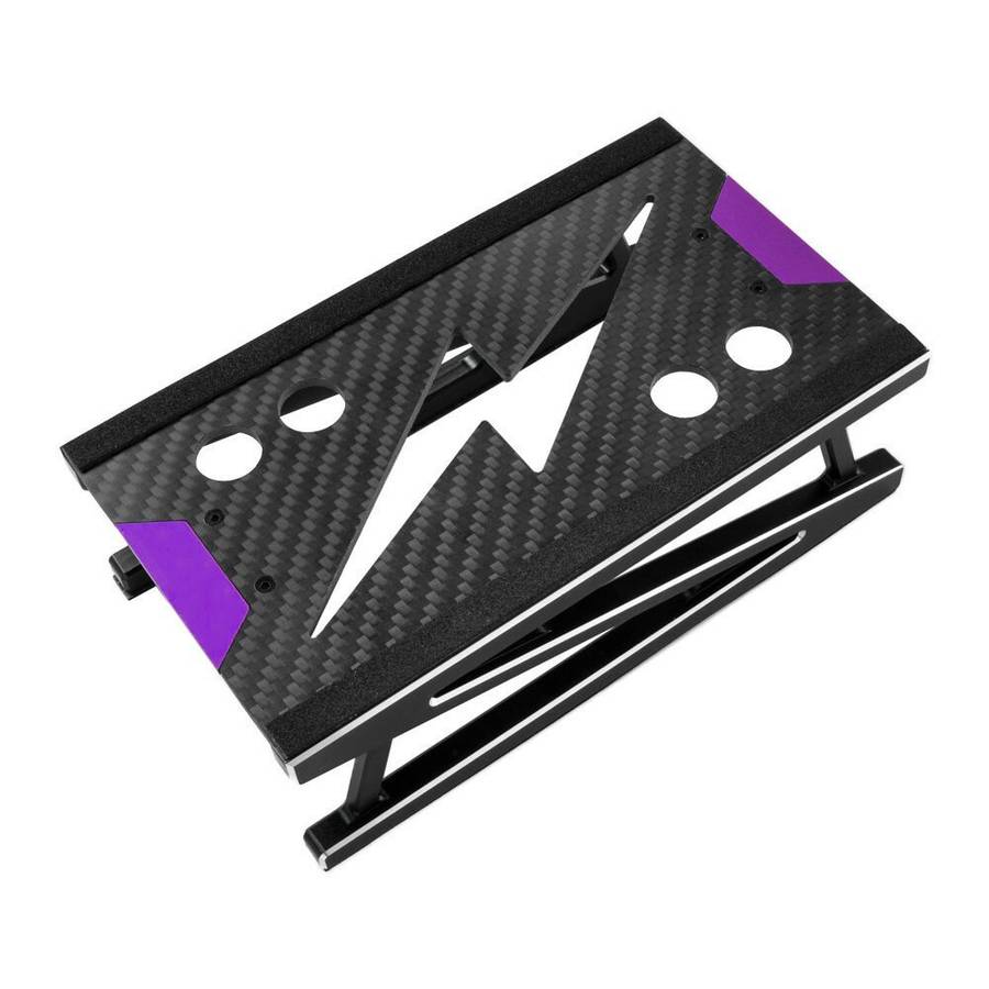 Silver - Aluminum RC Cars Tool Heightening Work Stand Assembly Platform Repair Station For 1/10 1/8