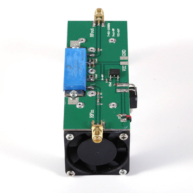 Green - AISANRAY RF Power Amplifier 600-1100MHz 30dB Gain 8W Output 24-28V SMA-K Interface Active Ai