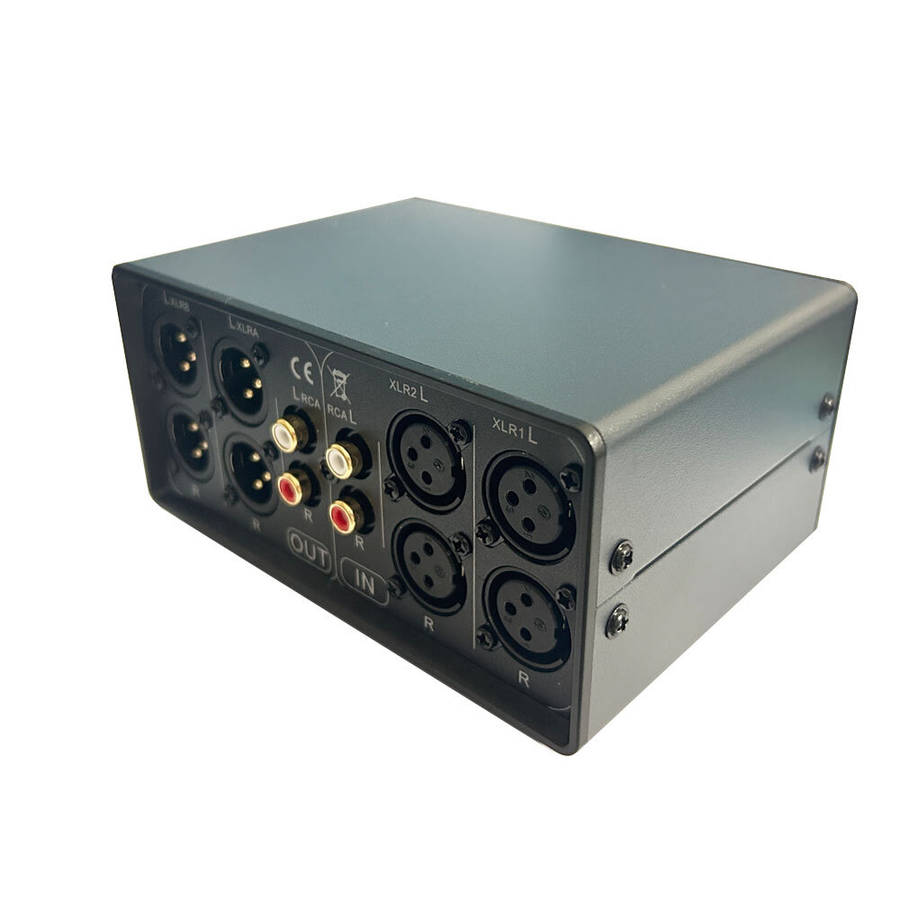 Black - X13A Passive Stereo Selector Switch Balanced to Unbalanced Audio Converter 3 IN 3 OUT High-Q