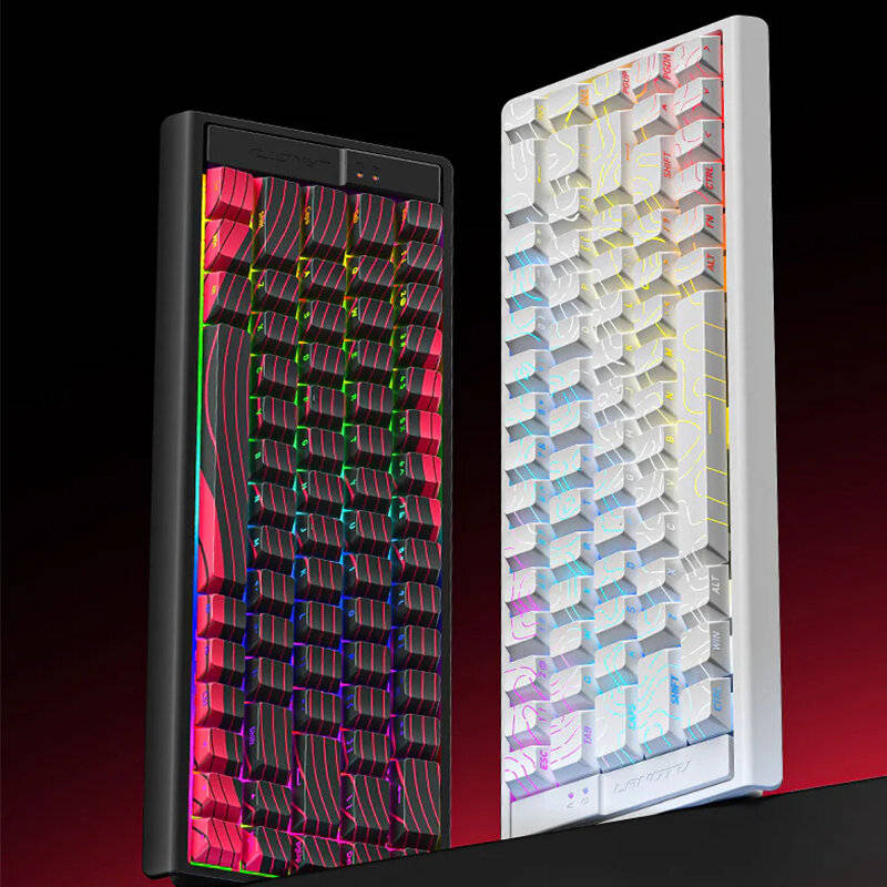 Red - LANGTU MC68 Wired Mechanical Gaming Keyboard Magnetic Emperor Switch 68 Keys Hotswap RGB 0.01R