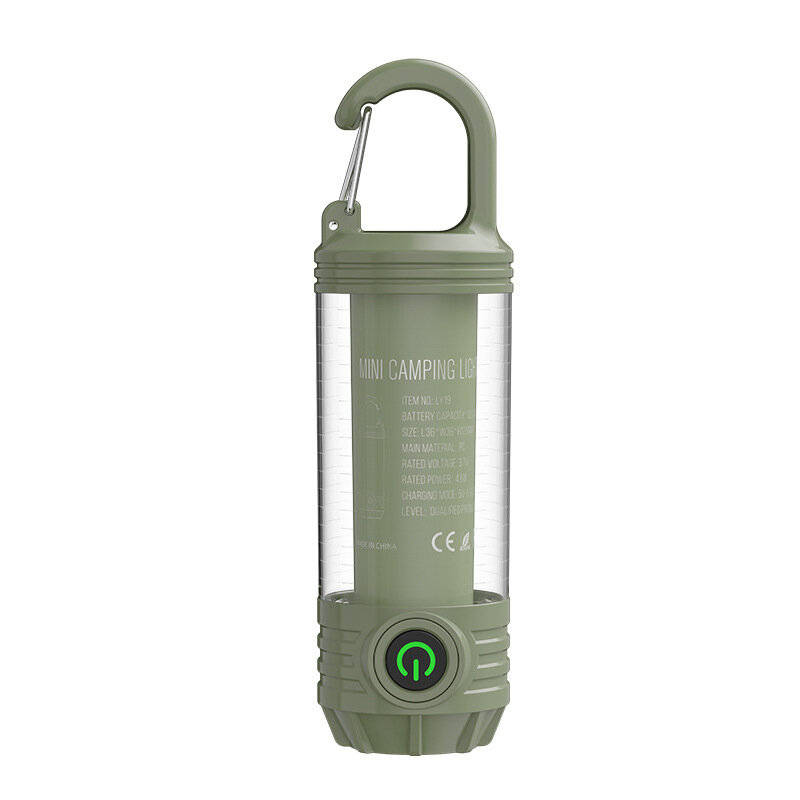 Green - Multi Functional Camping Light Outdoor LED Night Riding Light Rechargeable Flashlight Night