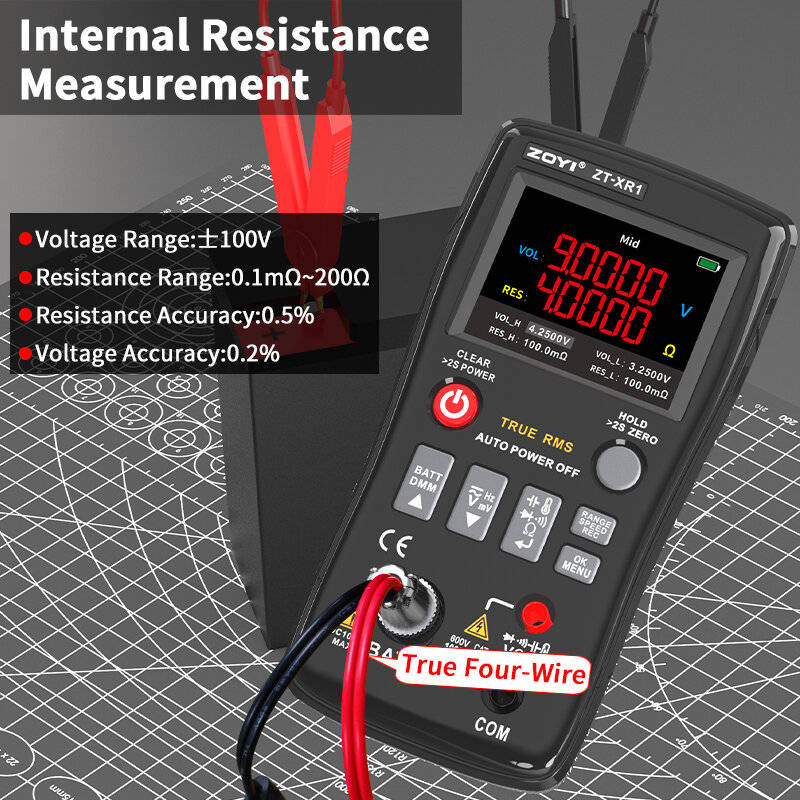 #A - 2in1 ZOYI ZT-XR1 Battery Internal Resistance Meter Multimeter 25000 Counts Test Capacitance/Dio