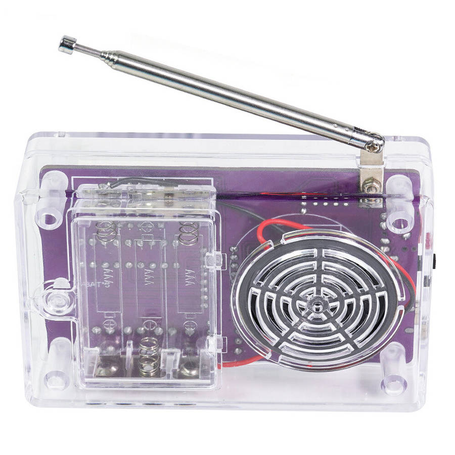 DIY Kit - HU-017B DIY FM Radio Kit 87-108MHz LED Display Multifunction Adjustable Volume USB Power P