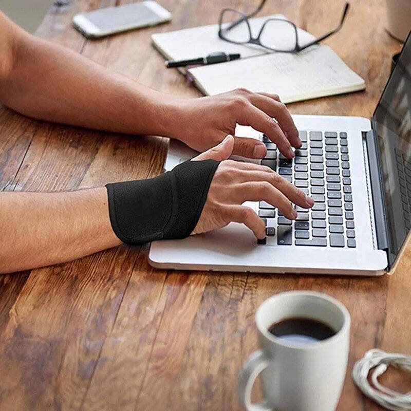 Black - KALOAD Adjustable Wrist Brace for Compression Relief Support Left Handed Splint for Tendonit