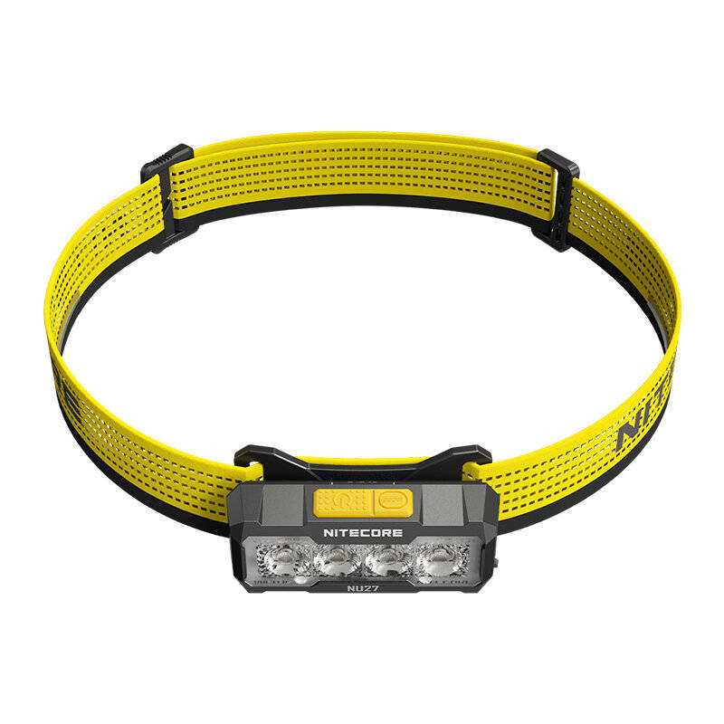 Yellow - Nitecore NU27 600 Lumen USB-C Rechargeable Multi Color Temperature Outdoor Headlamp Ultra L