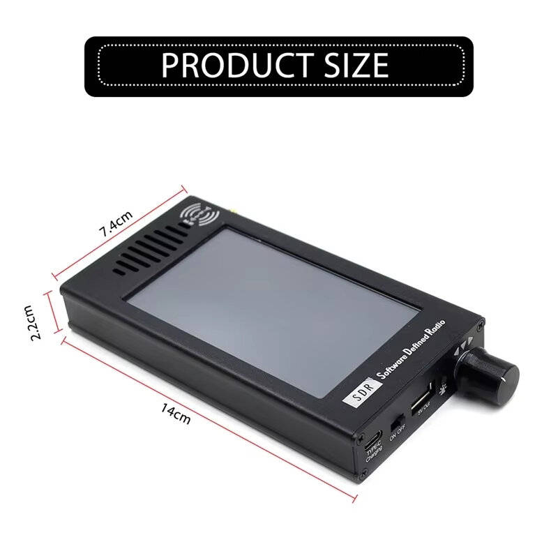 Black - SDR-101 SDR Radio DSP Digital Demodulation Aluminium Alloy Digital Radio CW/AM/SSB/FM/WFM Ra