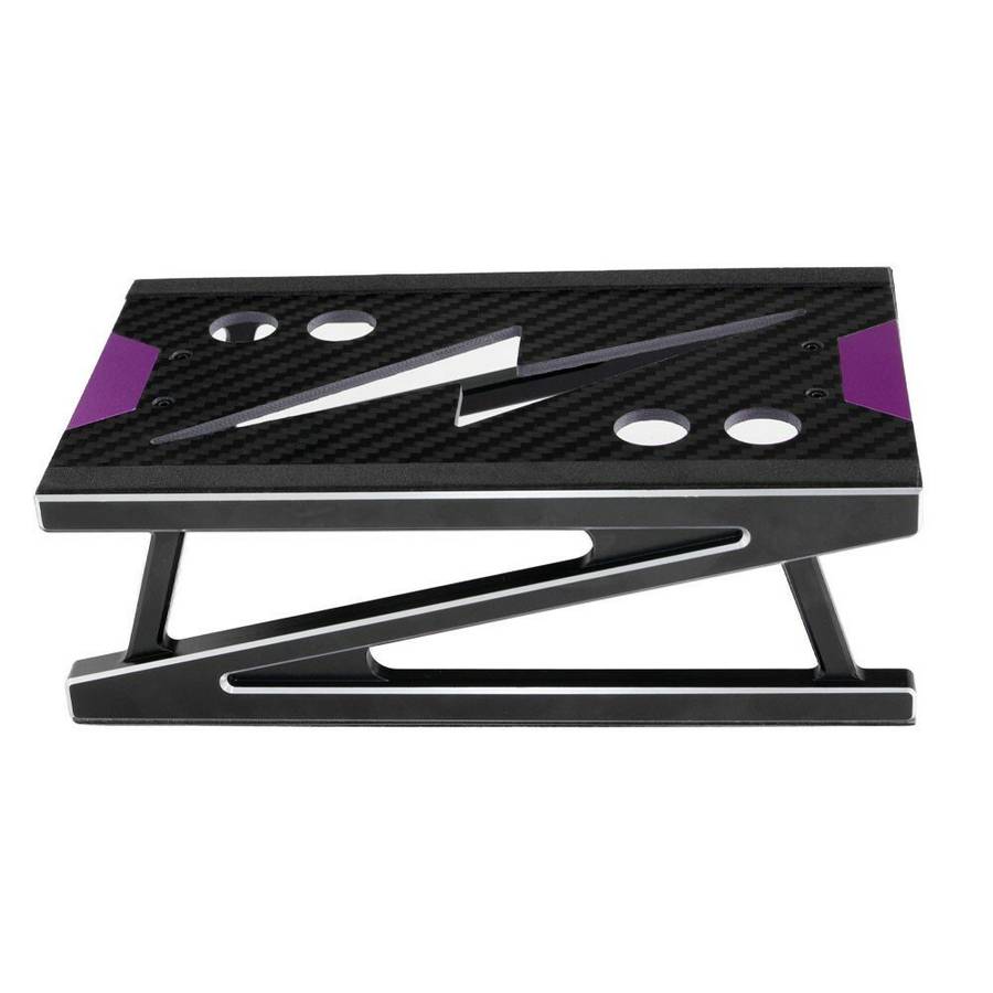 Silver - Aluminum RC Cars Tool Heightening Work Stand Assembly Platform Repair Station For 1/10 1/8