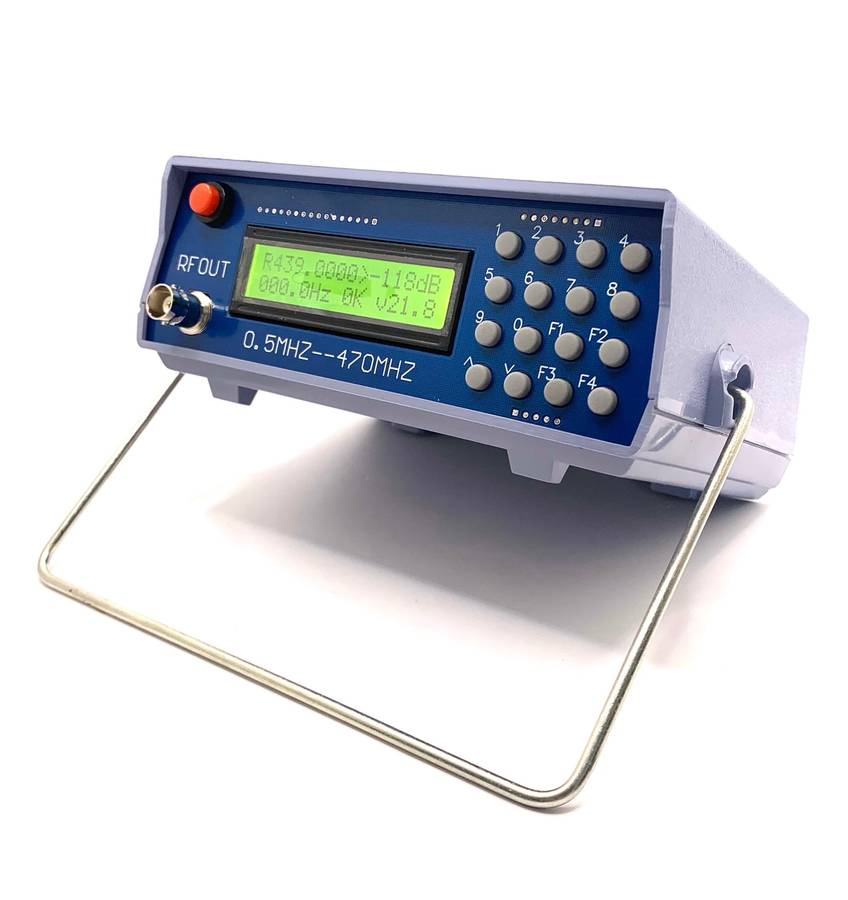 Blue - 0.5-470MHz RF Signal Generator for FM Walkie-Talkie Sensitivity Test with CTCSS & 800Hz Modul