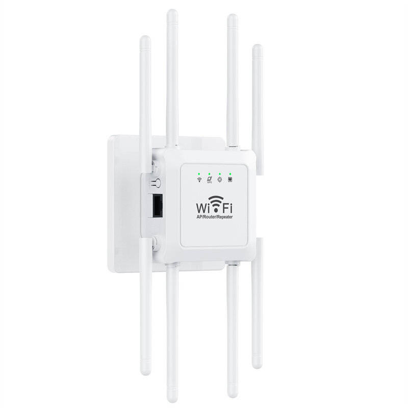 White - 300M WIFi Repeater Wi-Fi Amplifier 802.11N 2.4GHz Wireless Signal Booster Smart Power Extend