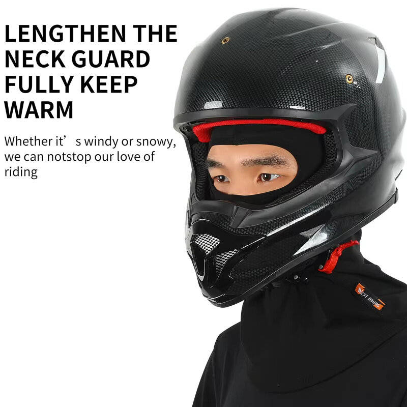 B - WEST BIKING Thermal Men's Hat Winter Cycling Protective Geasr Windproof Bike Helmet Liner Breath