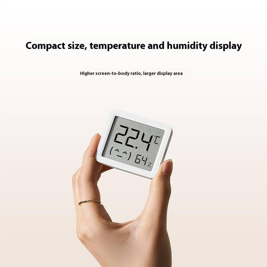 White - XIAOMI 3 Mijia Smart Temperature Humidity Sensor Mini 0C-60C Range Bluetooth 5.0 High Precis