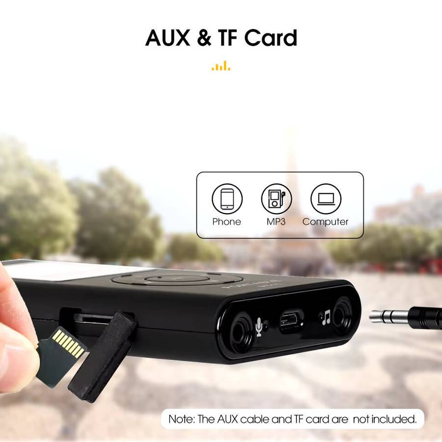 Black - Retekes FT11 FM Transmitter Microphones Wireless MIC Transmitter for Church Tour Guide Meeti