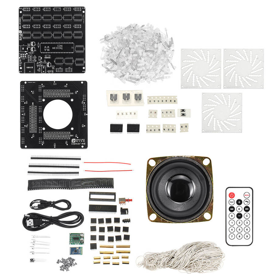 lamp ring version - DIY Kit Electronic Training Welding Production Light Cube Canton Tower LED Light