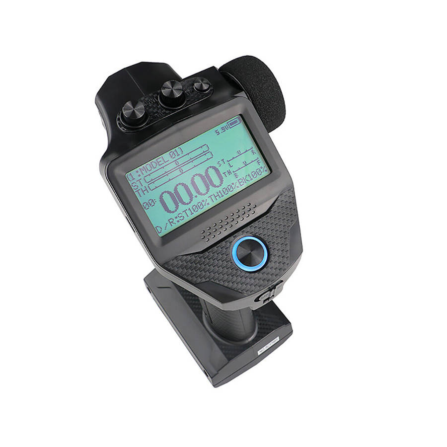 Black - Flysky FS-G7P+ 2.4GHz 10CH ANT Protocol LCD Display Radio Transmitter with 2.4GHz 11CH FS-R1