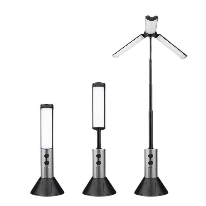 Black - Bikight Folding LED Bright 3 Sided Lamp Telescopic Flashligh Car Repair Working Lights Dimma