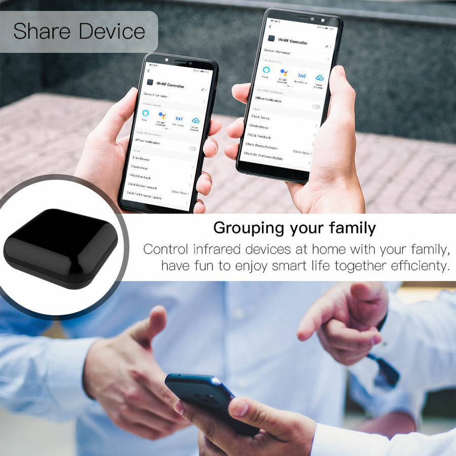 Moes WiFi RF IR Universal Remote Controller RF Appliances Appliances Tuya Smart Life App Voice Contr