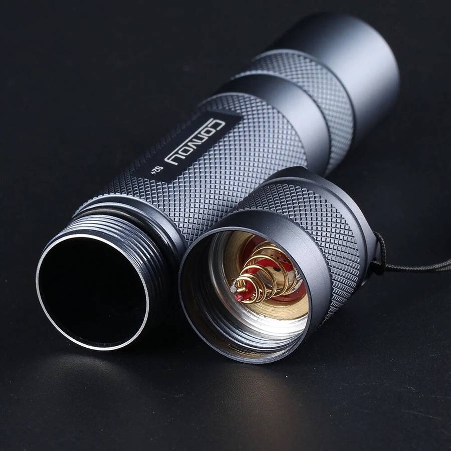Convoy S2+ SST20 LED Flashlight 5000K 7135*8 12-Group Modes 18650 Camping Light Hunting Emergency La