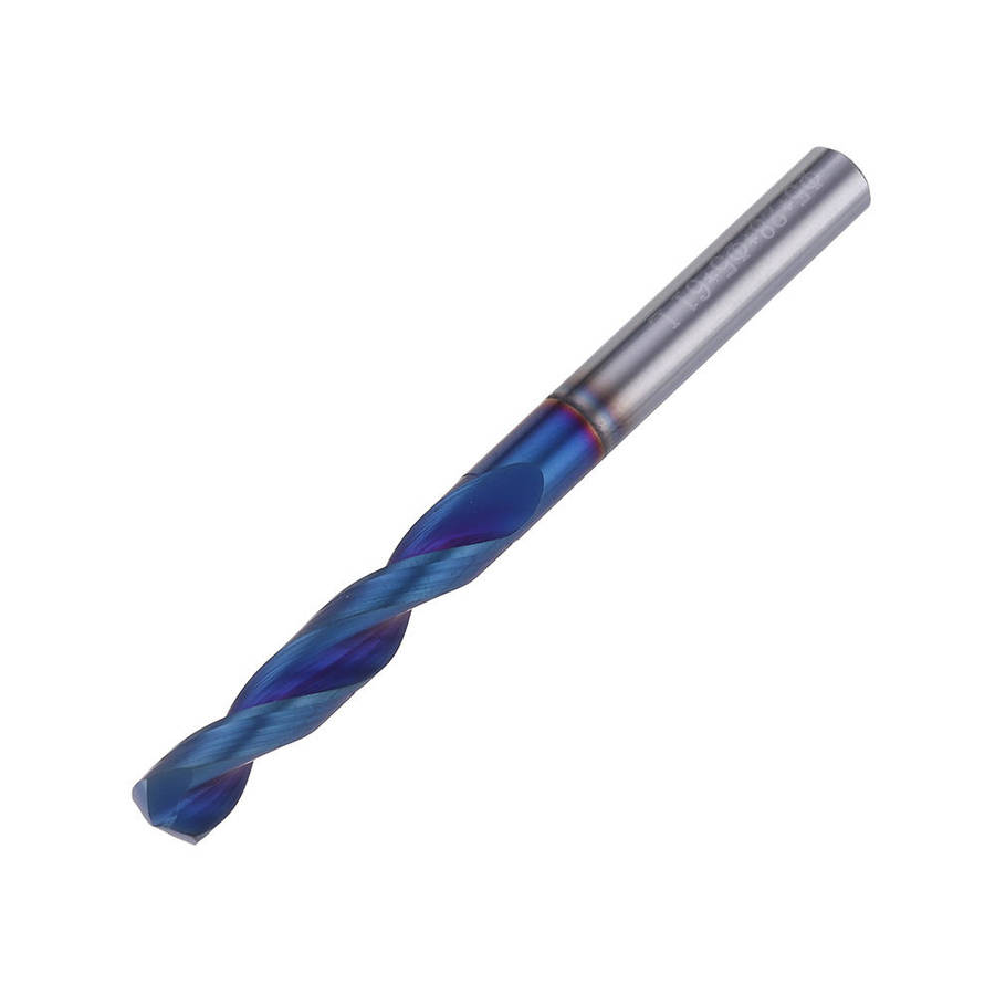 7mm - HRC65 Tungsten Steel Twist Drill Bit 2 Flutes 1-7mm 118 Degree Chamfering Cutter