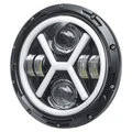 7`inch Waterproof Motorcycle Headlight Round LED Projector