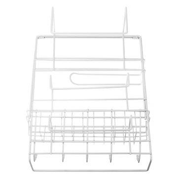 Over Door Freezer Storage Rack Kitchen Pantry Spice Organizers Shelf Space Saver Baskets