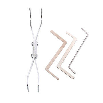 DANIU 24Pcs Lock Picks Training Tool Transparent Practice Padlock Set Locksmith Tool