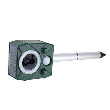 Ultrasonic Animal Control Flashing Repeller Repellent Outdoor Garden Home