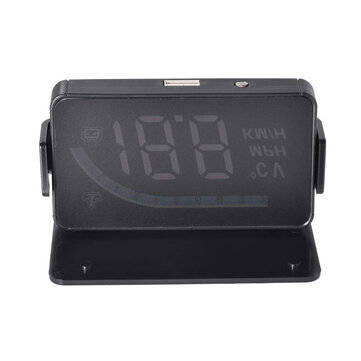 L1 Head-up Display Digital Display HUD Speed Water Temperature Voltage OBD + Alarm Monitor For Vehic