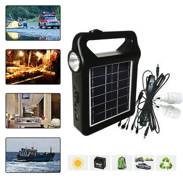 4000MAH Solar System Light Solar Power System Household LED Solar Light with 2DC Output