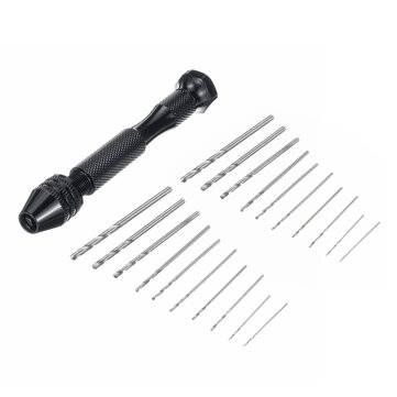 Mini Tiny Microo HSS TwIist Drill Bits Set 0.3-1.6mm Hand DIY Model Craft Tool Kit