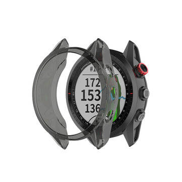 Bakeey Transparent TPU Watch Case Protector Watch Cover For Garmin Approach S62 (COLOR: BLACK)