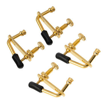 NAOMI 4 pcs Golden Violin Fine Tuners String Adjusters 3/4 4/4 Violin Alloy Tuners Spinner Fiddler S