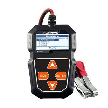 KONNWEI KW208 Car Battery Tester 12V 100 to 2000CCA Cranking Charging Circut Tester Battery Analyzer