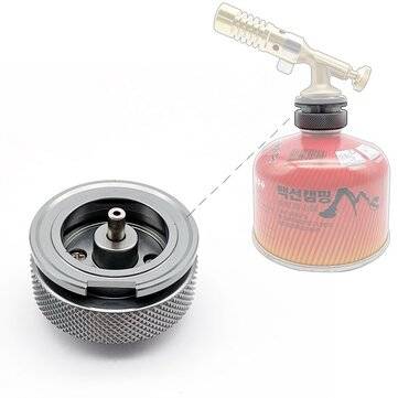 IPRee Camping Stove Adapter Aluminum Alloy Burner Gas Tank Converter Outdoor Picnic