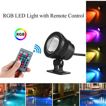 20W RGB LED Light Fountain Pool Pond Spotlight Underwater Waterproof + Remote (VOLTAGE: AC85-265V)