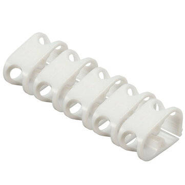 5pcs Plastic Pinch Clamp Siphon Hose Flow Control Valve Tube Clamp Medium White/B... (COLOR.: WHITE)