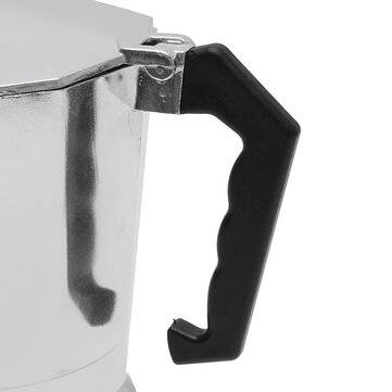 12Cups 600ML Silver Aluminum Moka Pot Octagonal Espresso Coffee Cup Grinder Stove Percolator