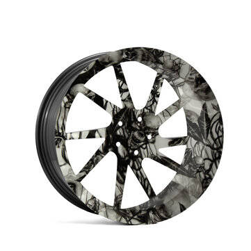 BIKIGHT 50x100CM PVA Hydrographic Film Odorless Water Transfer Printing Film Hydro Dip Skull Style D