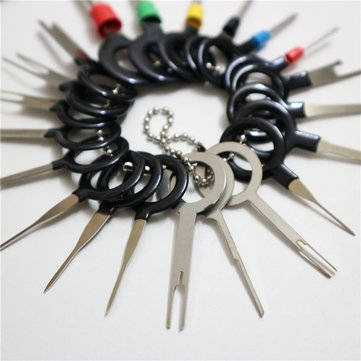 21Pcs/Set Terminal Removal Electrical Wiring Crimp Connector Pin Extractor Kit Automobiles Terminal