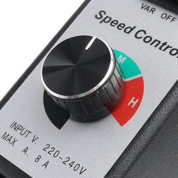 AC 220V-240V 8A Router Fan Variable Speed Controller Electric Motor Rheostat