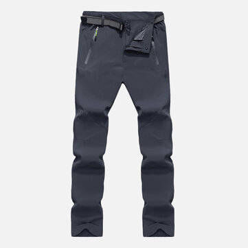 Mens Outdoor Waterproof Breathable Fast Drying Pants (SIZE: L | COLOR.: GREY)
