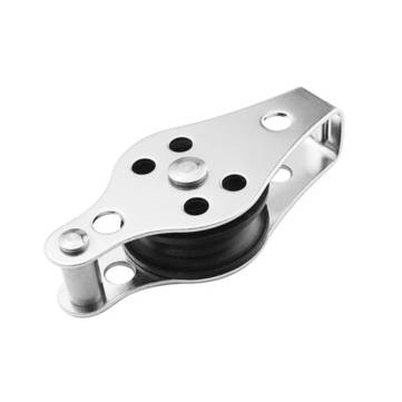 BSET MATEL Stainless Steel 316 Pulley Blocks Rope Runner Kayak Boat Accessories Canoe Anchor Trolley