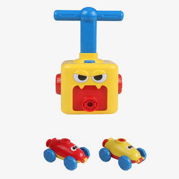 Inertia Balloon Powered Car Toys No Batteries Aerodynamics Upgraded With Launcher Rocket For Childre