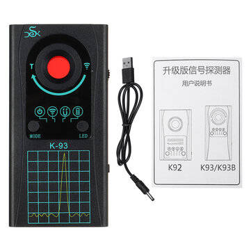 K93 Mini Portable Camera Detector IR Scanner GPS Detector Anti-peeping Anti-tracking