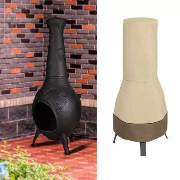 Patio Chiminea Cover Waterproof Chimney Fire Pit Heater Cover for Veranda Outdoor Garden (TYPE: 1)