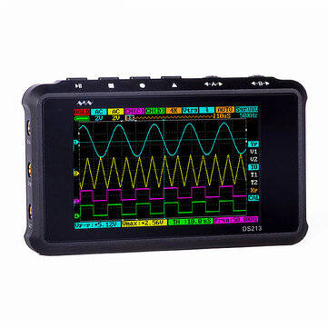 MINI DS213 Digital Storage Oscilloscope Portable 15MHz Bandwidth 100MSa/s Sampling Rate 2 Analog Cha