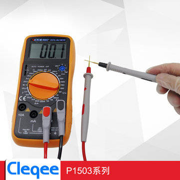 Cleqee P1503D Multimeter Probes Replaceable Needles Test Leads Kits Probes for Digital Multimeter Fe